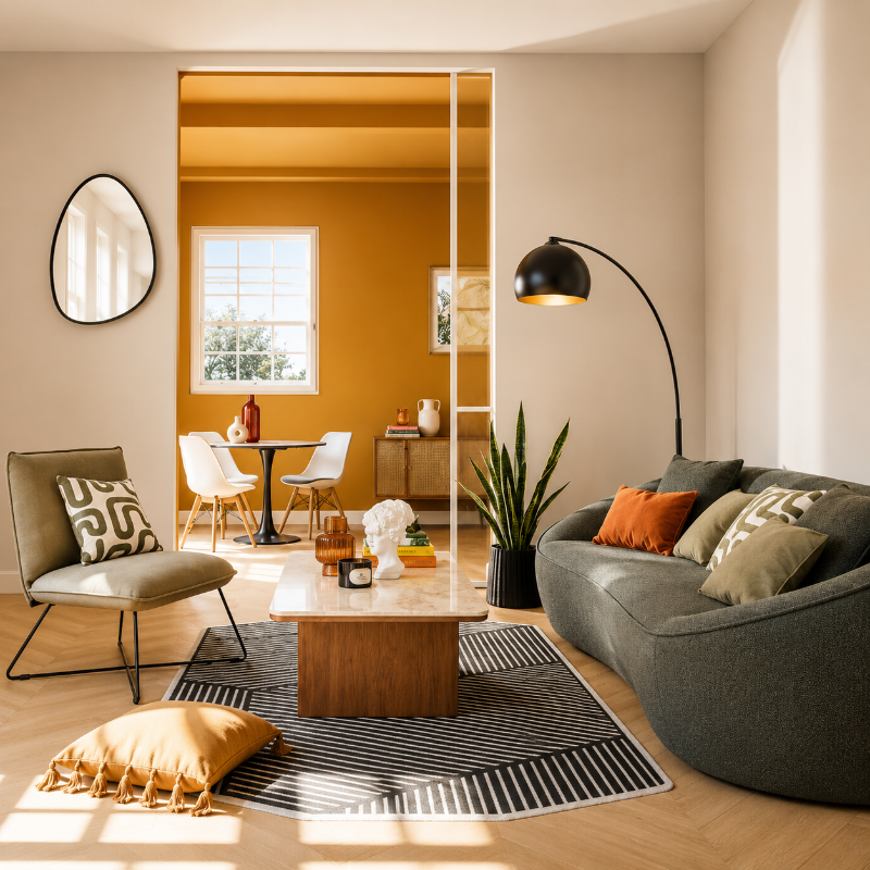 Lampadaire salon Arc Moderne