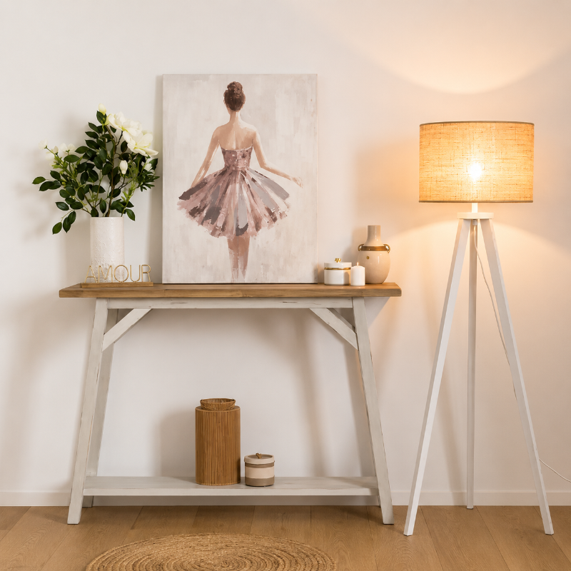 Lampadaire salon Blanc