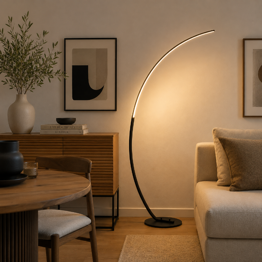 Lampadaire salon Courbé