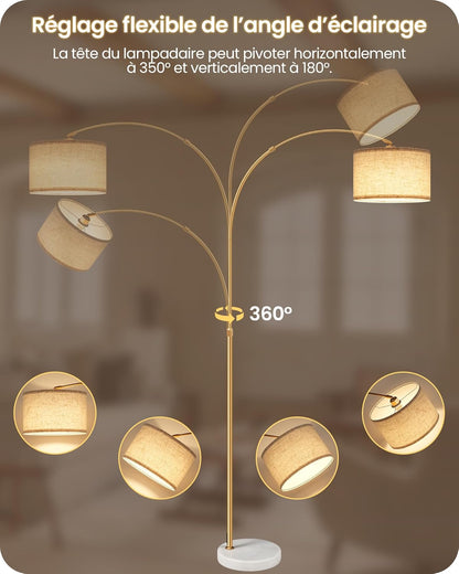 Lampadaire salon reglable  