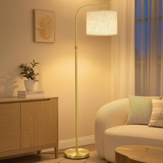 Lampe Sur Pied Doré