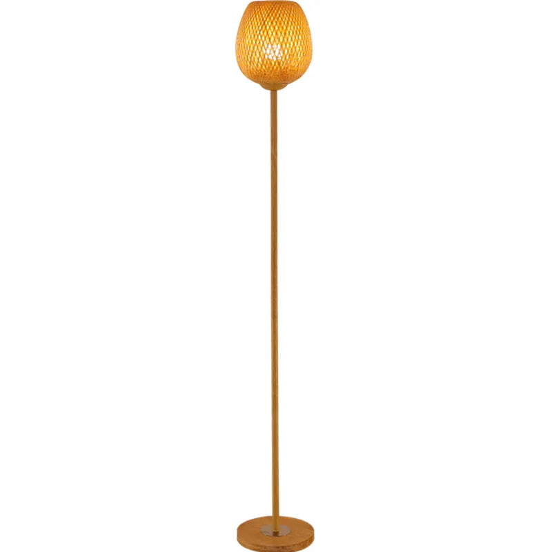 Lampadaire Bambou Sur Pied