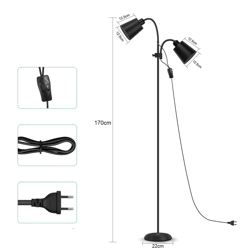 Lampadaire Double Éclairage