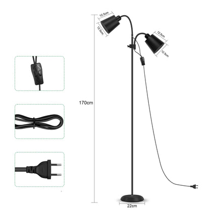 Lampadaire Double Éclairage