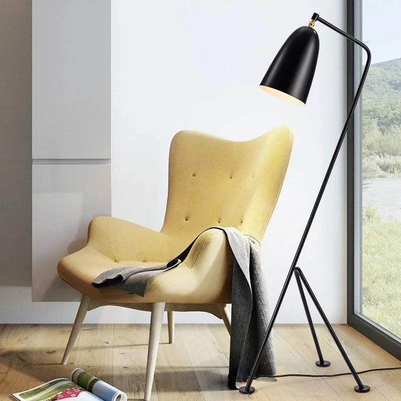 Lampadaire Architecte Trepied Noir