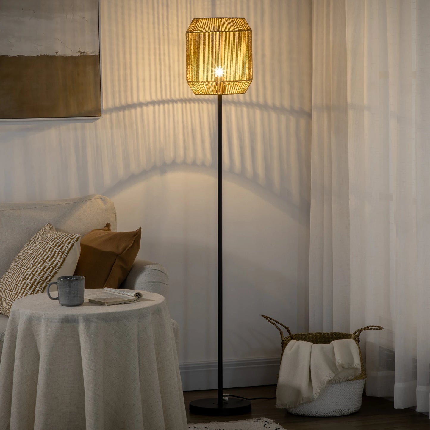 Lampadaire Tressé