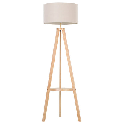 Lampadaire Trepied Bois Blanc