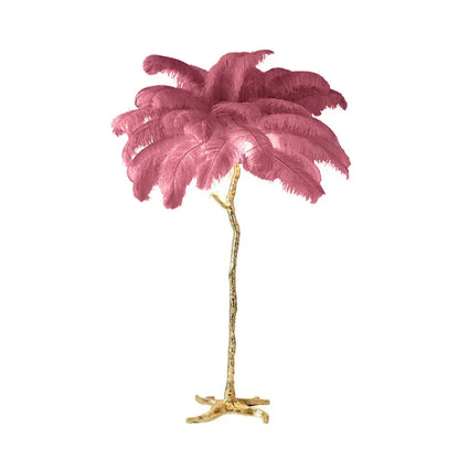 Lampadaire Plume d'Autruche