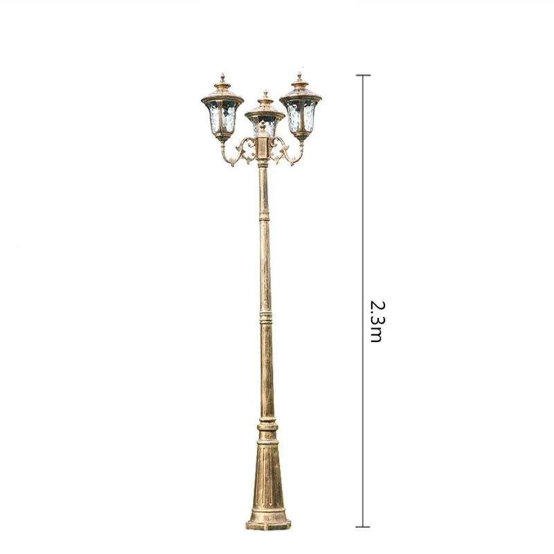 Lampadaire de jardin 3 têtes