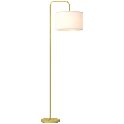 Lampadaire Blanc Et Doré