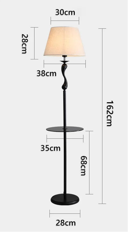 Lampadaire Vintage Tablette