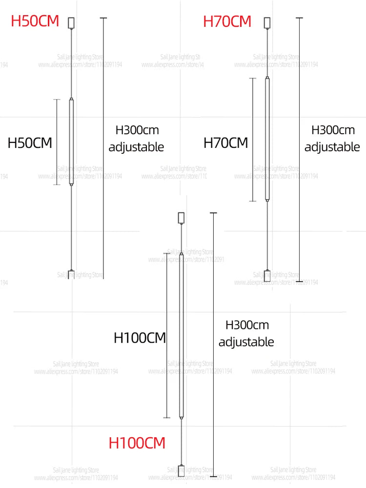 Lampadaire Barre Led