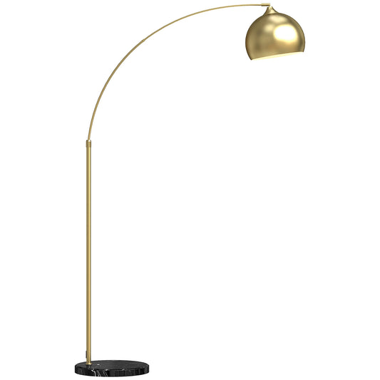 Lampadaire Arc Laiton Pied Marbre