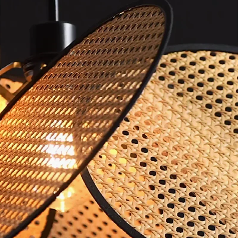 Lampadaire Rotin Fleur