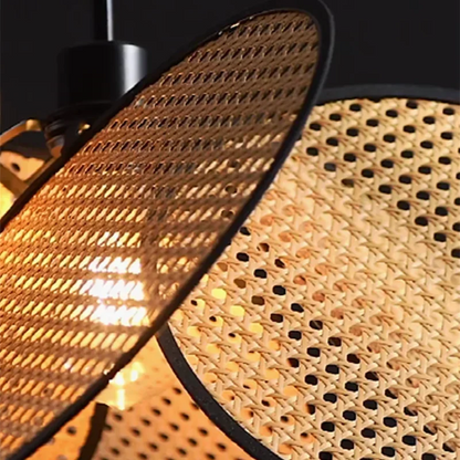 Lampadaire Rotin Fleur