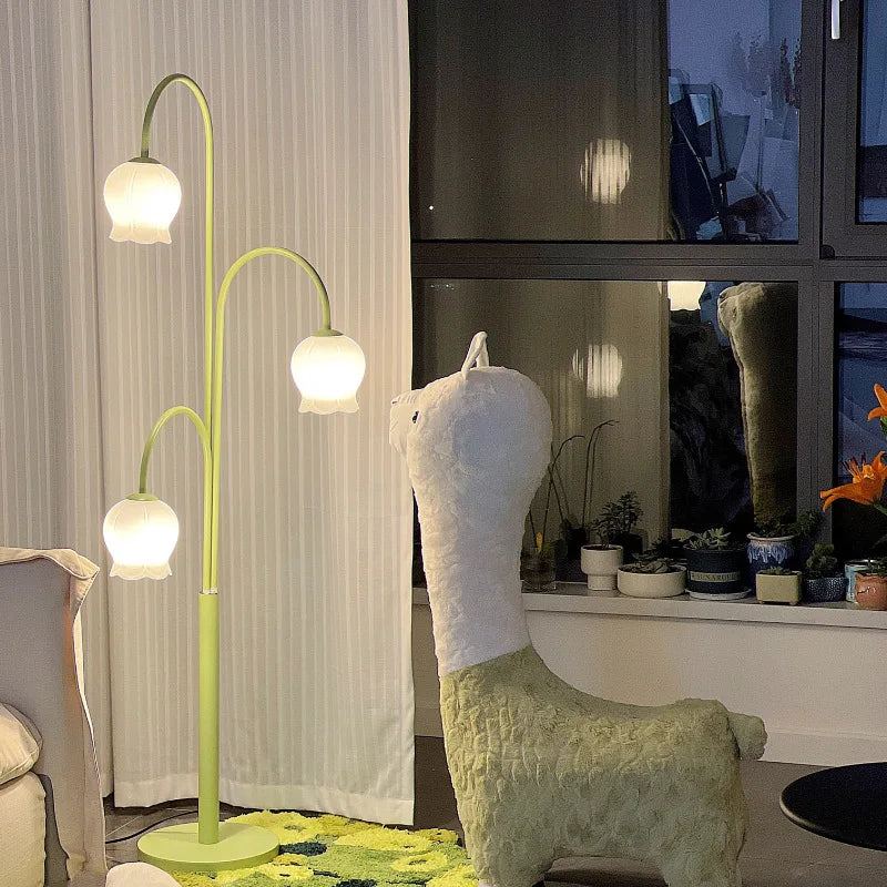 Lampadaire Fleur Vintage