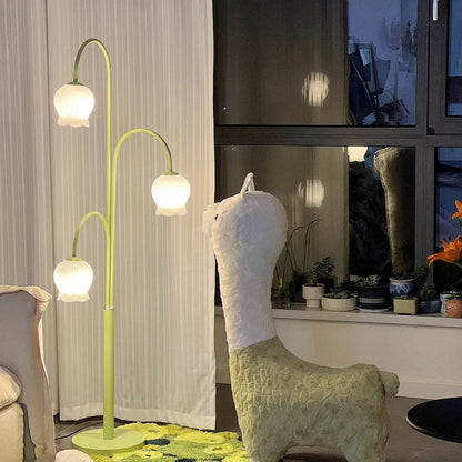 Lampadaire Fleur Vintage