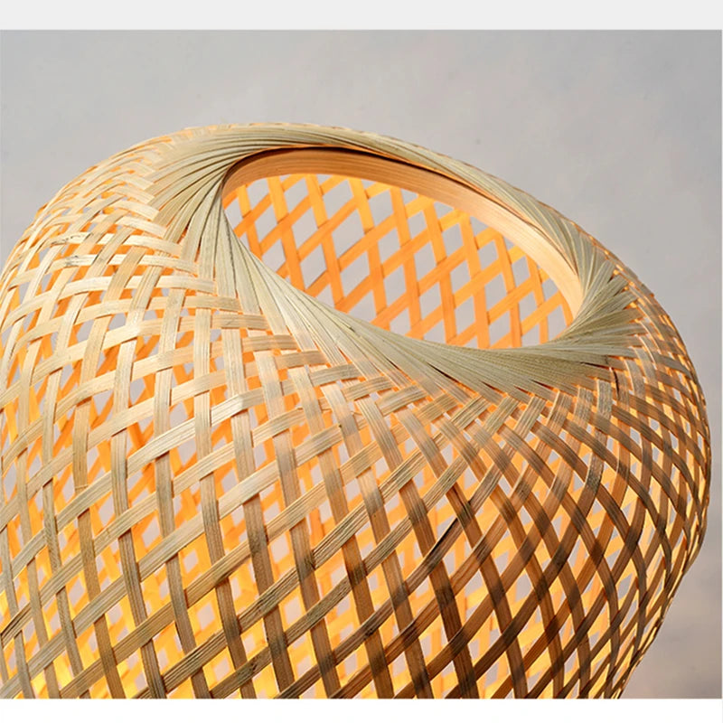 Lampadaire Bambou Rotin