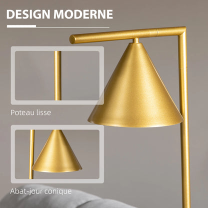 Lampadaire Metal Doré