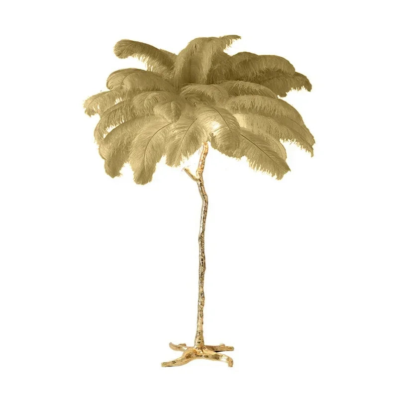 Lampadaire Plume d'Autruche