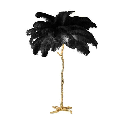 Lampadaire Plume d'Autruche