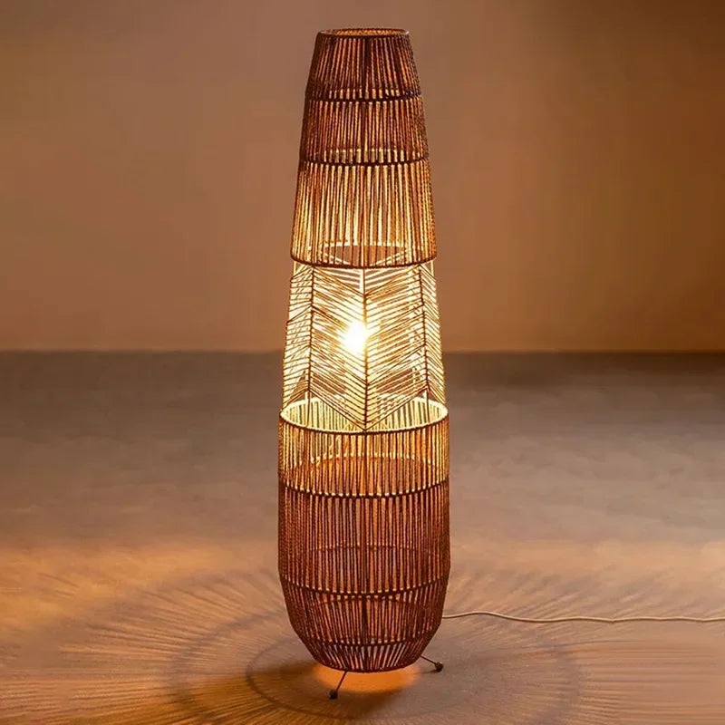 Lampadaire Japonais Bambou