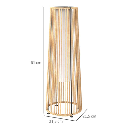 Lampadaire Rotin Solaire