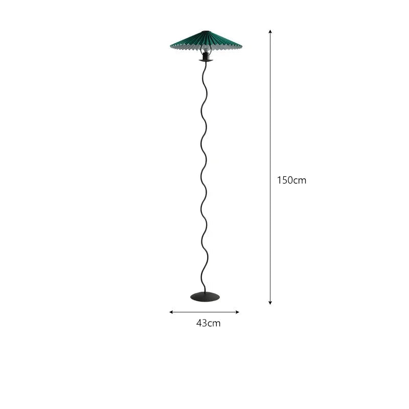 Taille Lampadaire Abat Jour Vert