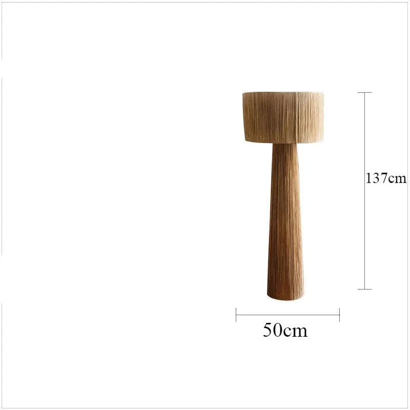 taille Lampadaire Raphia