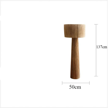taille Lampadaire Raphia