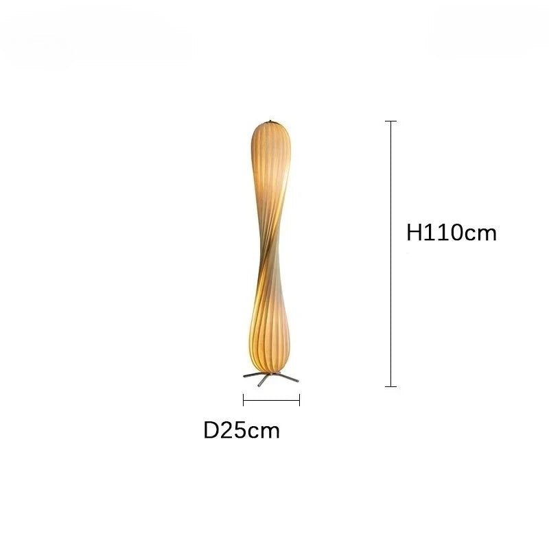 Taille Lampadaire Torsadé  
