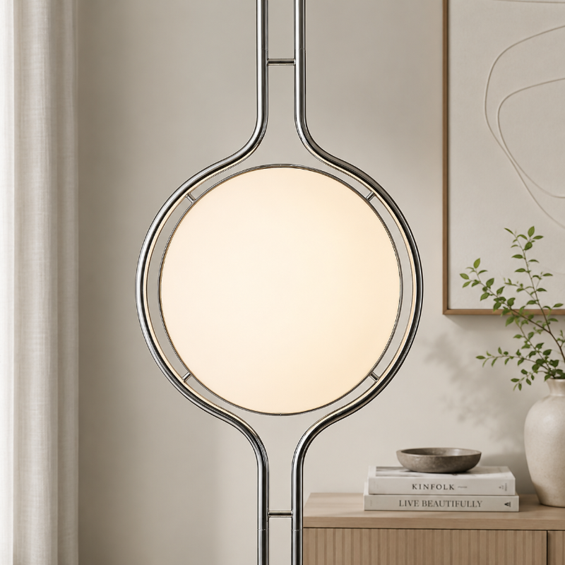 boule blanche lampadaire 