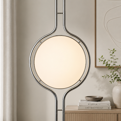 boule blanche lampadaire 