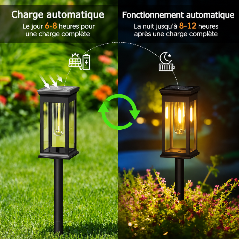 détail Lampadaire Exterieur Lanterne