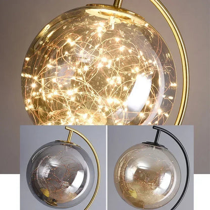 Lampadaire Boule Verre