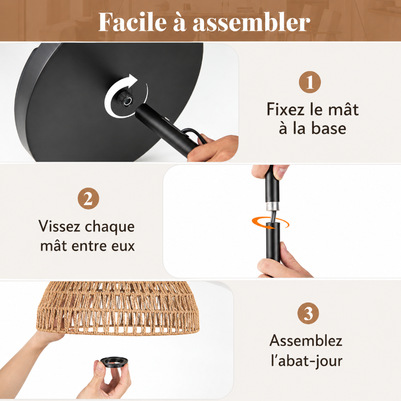 Lampadaire Corde