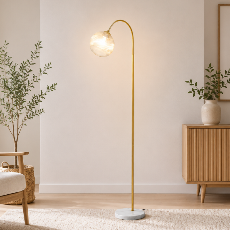 lampadaire arc or 
