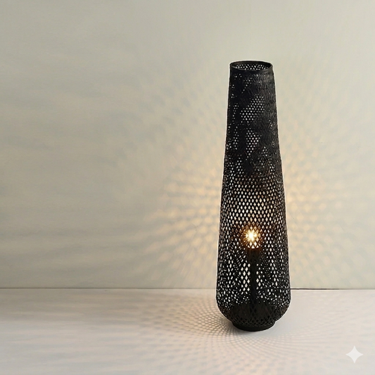lampadaire japonais bamboo noir 