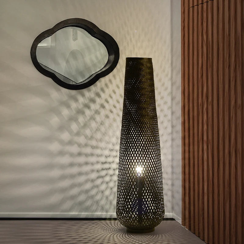 lampadaire bamboo noir 