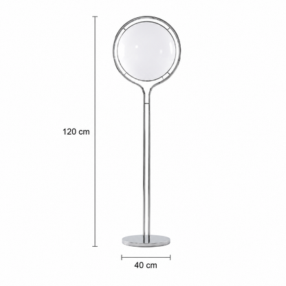 lampadaire boule blanche sur pied 