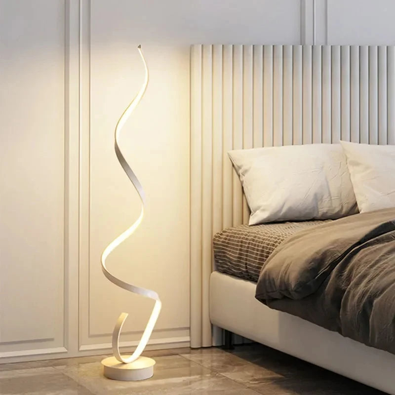 lampadaire chambre design blanc 