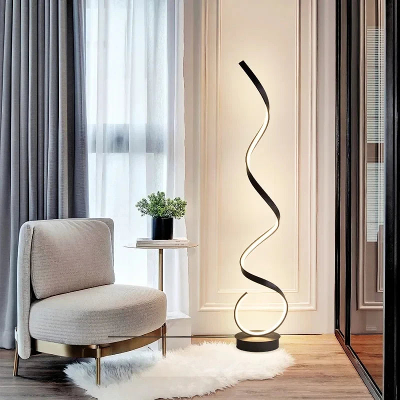 lampadaire chambre design noir 