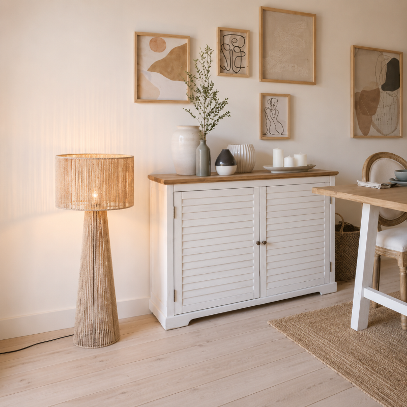 lampadaire corde salon 