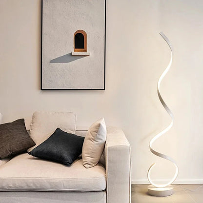lampadaire design  blanc 