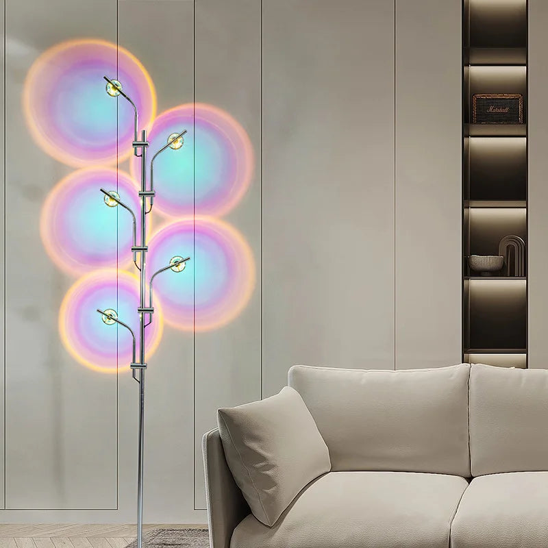 lampadaire multicolor led
