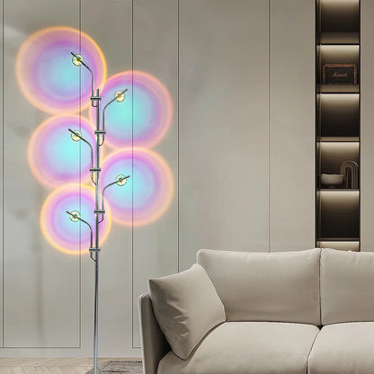 lampadaire multicolor led