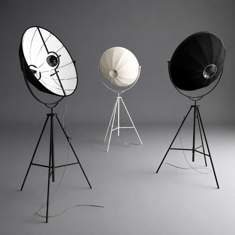 lampadaire projecteur parabole 
