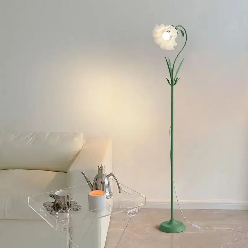lampadaire salon en forme de fleur 