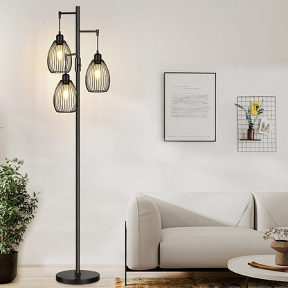 lampadaoire noir 3 tete 