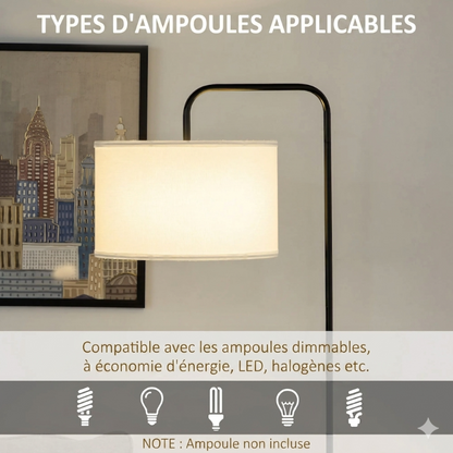 Lampadaire Abat Jour Blanc